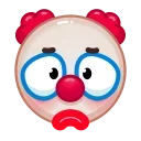☹️ emoji Clown Emoji @xkysluv Telegram sticker 12 of 40