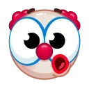 😳 emoji Clown Emoji @xkysluv Telegram sticker 15 of 40