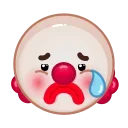 😢 emoji Clown Emoji @xkysluv Telegram sticker 13 of 40