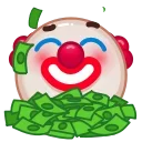 🤑 emoji Clown Emoji @xkysluv Telegram sticker 23 of 40