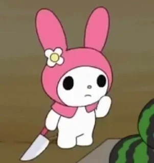 😣 emoji Sanrio by lina Telegram sticker 3 of 40