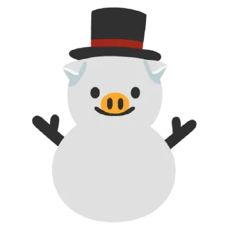 Sticker from New Year