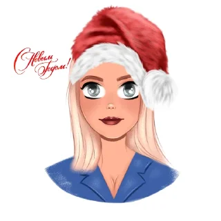 Sticker from New year