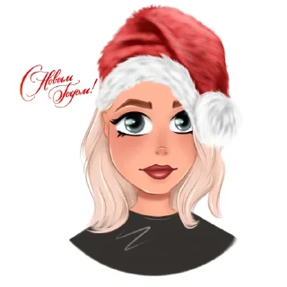 Sticker from New year