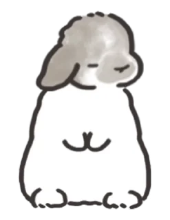 🐰 emoji ₍ rᥲδδiᴛ's ᥲᥒiⲙᥲᴛi᧐ᥒ sᴛiᥴκᥱr ₎ ˚₊· ♡ @mewsticks Telegram sticker 14 of 16