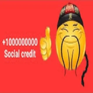 Sticker from Social credit