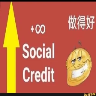 Sticker from Social credit