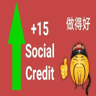 Sticker from Social credit