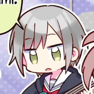 🫤 emoji Хиномори Шихо @Anim_StikersUWU Telegram sticker 14 of 65
