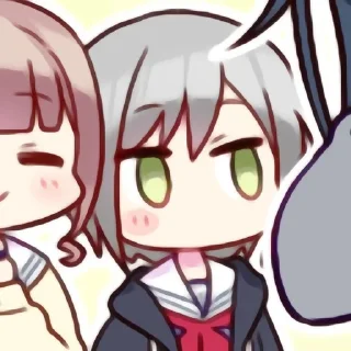 🙄 emoji Хиномори Шихо @Anim_StikersUWU Telegram sticker 13 of 65