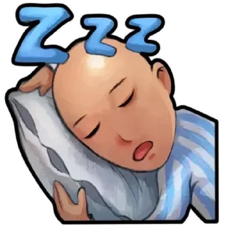 😴 emoji @Earth928B <- OnePunchMan Telegram sticker 13 of 30