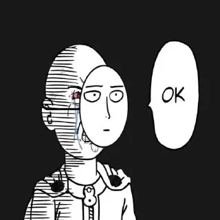 😩 emoji @Earth928B <- OnePunchMan Telegram sticker 20 of 30