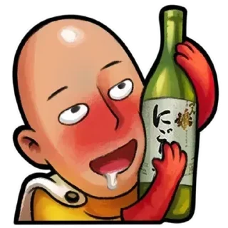 🍶 emoji @Earth928B <- OnePunchMan Telegram sticker 8 of 30