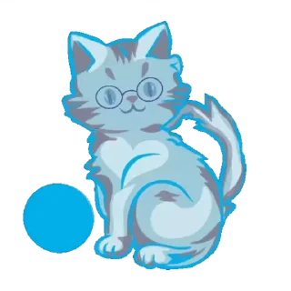 Sticker from Голубая Кошечка