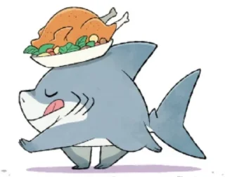 🌟 emoji Jeff the land shark Telegram sticker 12 of 120