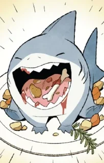 🌟 emoji Jeff the land shark Telegram sticker 3 of 120