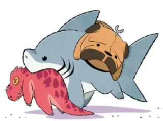 🌟 emoji Jeff the land shark Telegram sticker 13 of 120
