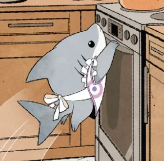 🌟 emoji Jeff the land shark Telegram sticker 21 of 120