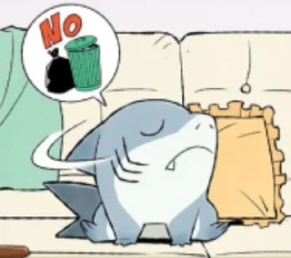 🌟 emoji Jeff the land shark Telegram sticker 23 of 120