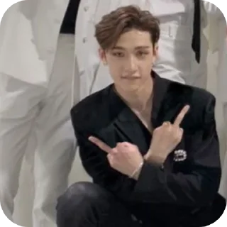 🖕 emoji bangchan_one_love Telegram sticker 12 of 33
