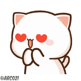 😻 emoji Peach Cat 1 @pikline Telegram sticker 18 of 117