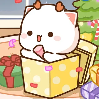 Sticker from all @mochipeachcats stickers, Winter&Holidays