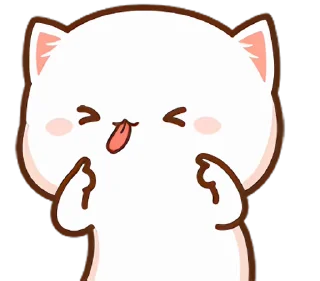 😝 emoji Peach Cat 1 @pikline Telegram sticker 8 of 117