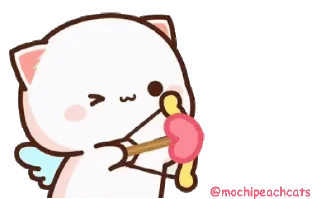 💘 emoji Peach Cat 1 @pikline Telegram sticker 13 of 117