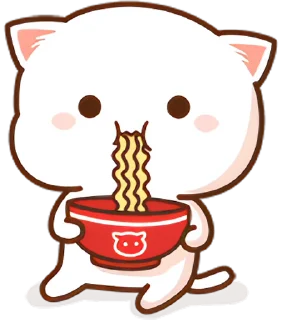 😋 emoji Peach Cat 1 @pikline Telegram sticker 23 of 117