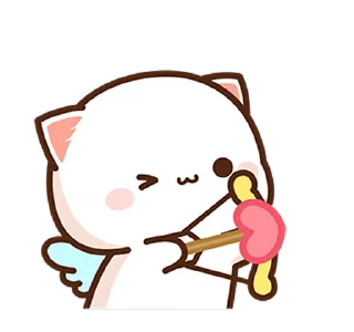 💘 emoji Peach Cat 1 @pikline Telegram sticker 22 of 117