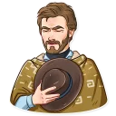 😔 emoji Clint Eastwood Telegram sticker 19 of 25