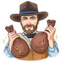 😃 emoji Clint Eastwood Telegram sticker 20 of 25
