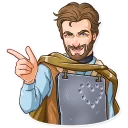 😍 emoji Clint Eastwood Telegram sticker 13 of 25