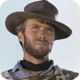 Sticker from Clint Eastwood / from @MaxMiltonn @TgEmojis_bot