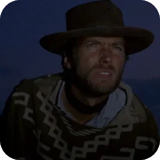 🎩 emoji Clint Eastwood от @WesternMilton Telegram sticker 16 of 33