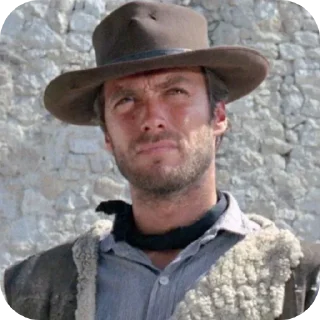 🙂 emoji Clint Eastwood от @WesternMilton Telegram sticker 10 of 33