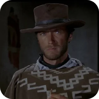 👍 emoji Clint Eastwood от @WesternMilton Telegram sticker 14 of 33