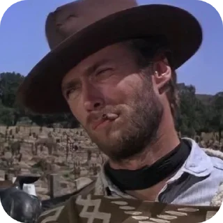 🚬 emoji Clint Eastwood от @WesternMilton Telegram sticker 7 of 33