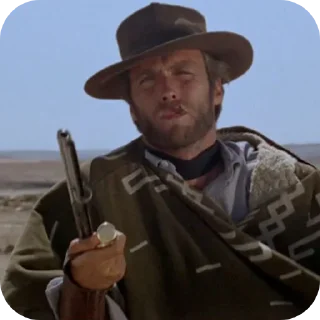 🎩 emoji Clint Eastwood от @WesternMilton Telegram sticker 18 of 33