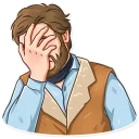 🤦‍♂️ emoji Clint Eastwood Telegram sticker 17 of 25