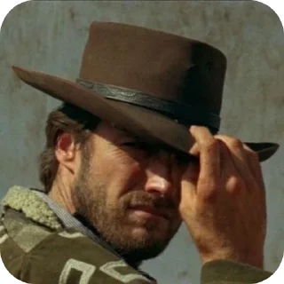 🖐 emoji Clint Eastwood от @WesternMilton Telegram sticker 5 of 33