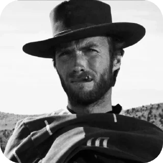 🎩 emoji Clint Eastwood от @WesternMilton Telegram sticker 8 of 33