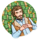 😌 emoji Clint Eastwood Telegram sticker 8 of 25