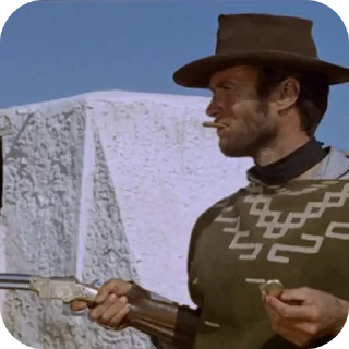 🎩 emoji Clint Eastwood от @WesternMilton Telegram sticker 15 of 33