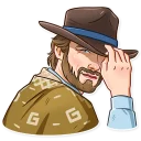 😏 emoji Clint Eastwood Telegram sticker 5 of 25