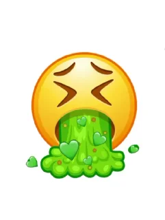 🤮 emoji Лучшее Telegram sticker 6 of 30