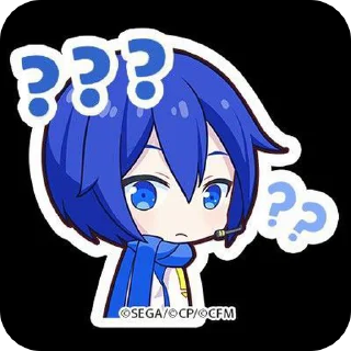❓ emoji KAITO! @Electric_Detonator Telegram sticker 11 of 73