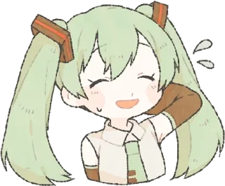Sticker from Loose Hatsune and friends|rif|