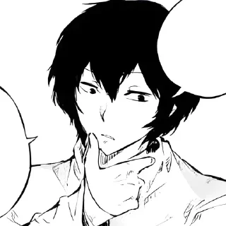Sticker from Osamu Dazai ≈ @wujsed