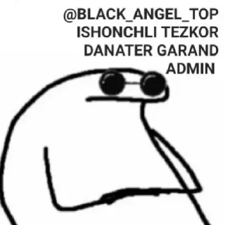 😎 emoji @BLACK_ANGEL_TOP by @StikerYaratishbot Telegram sticker 22 of 90